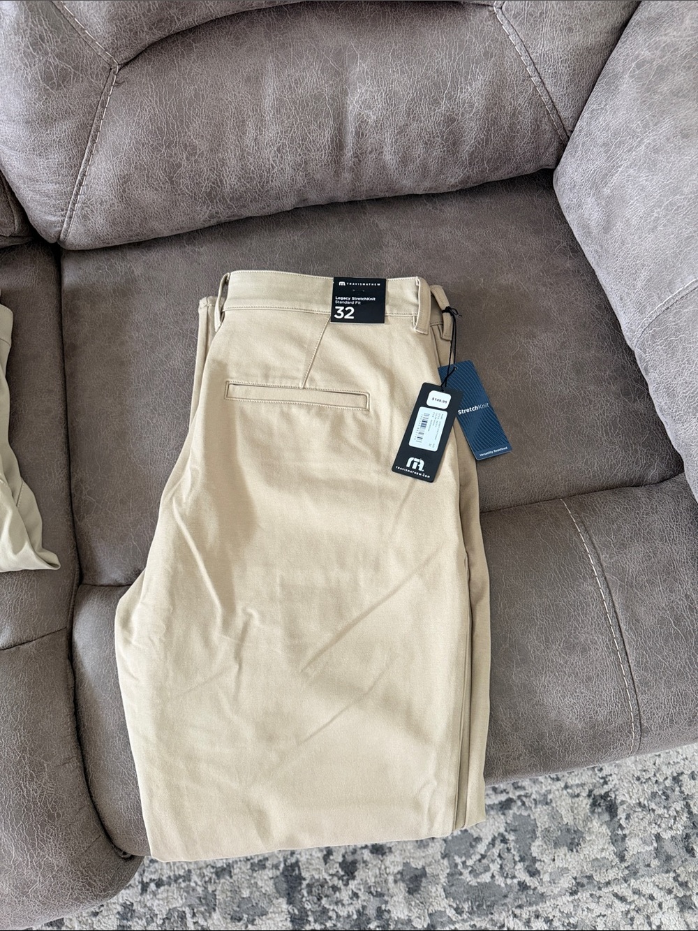 Travis Mathew Men's Khaki Chino Pants - Tan